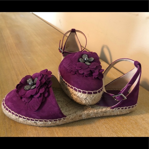 Jimmy Choo (38.5) Espadrilles w Swarovski Crystals - Picture 1 of 5